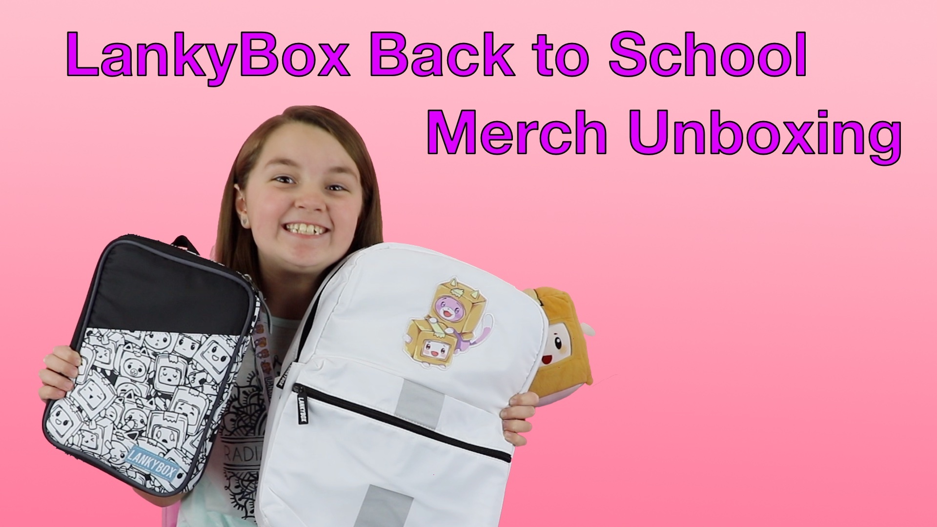 Unboxing LankyBox Back to School Merch American Kids Vids