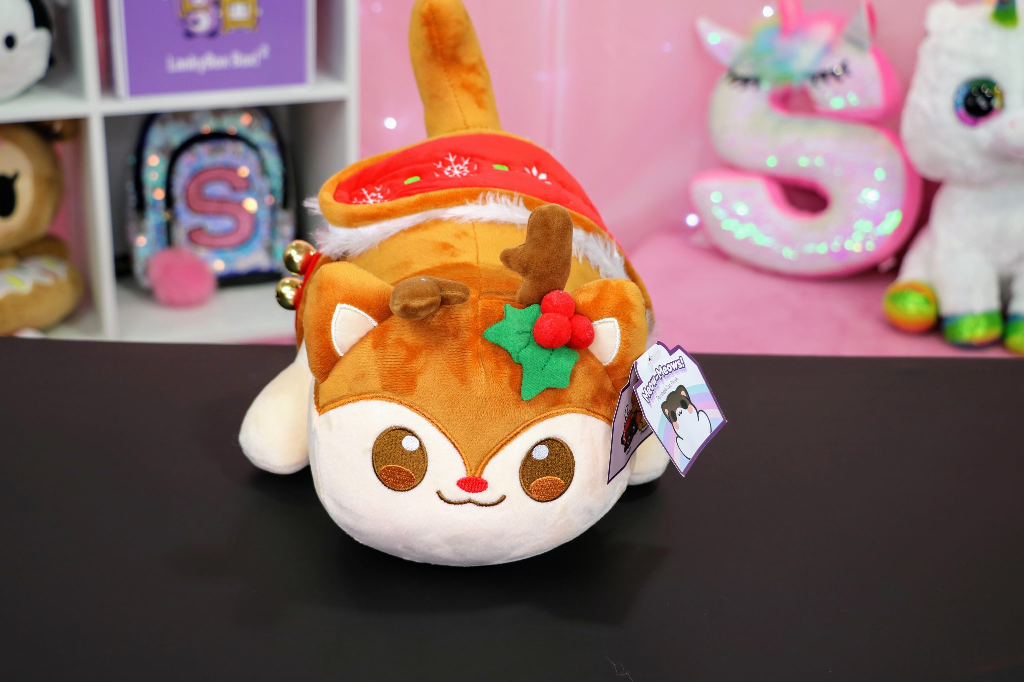 Aphmau Chrismas Plushies - Snowman Cat & Reindeer Cat Plush