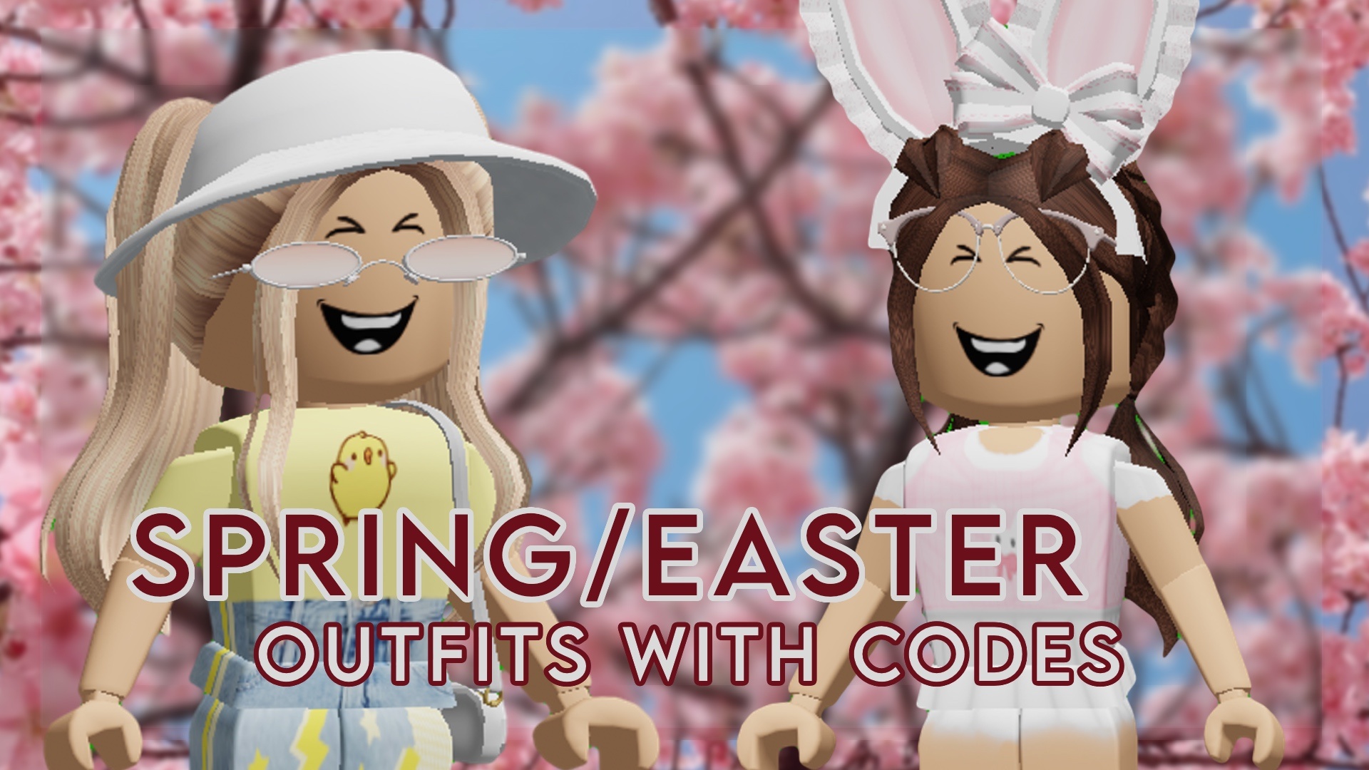 Cute Easter Spring Aesthetic Roblox Outfit Codes Gfx - laughing fun roblox face